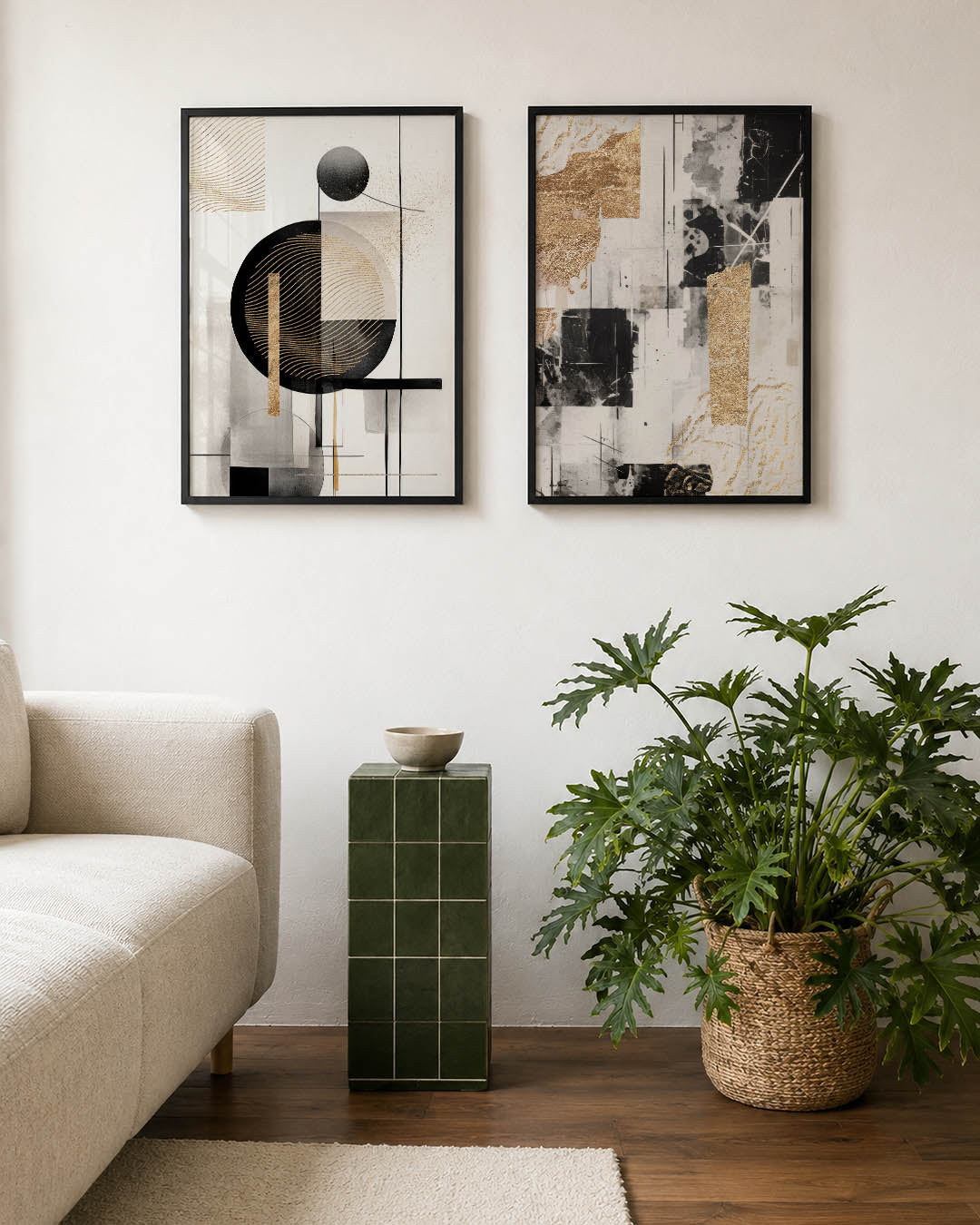 Lijnen en vlakkenspel Posterset