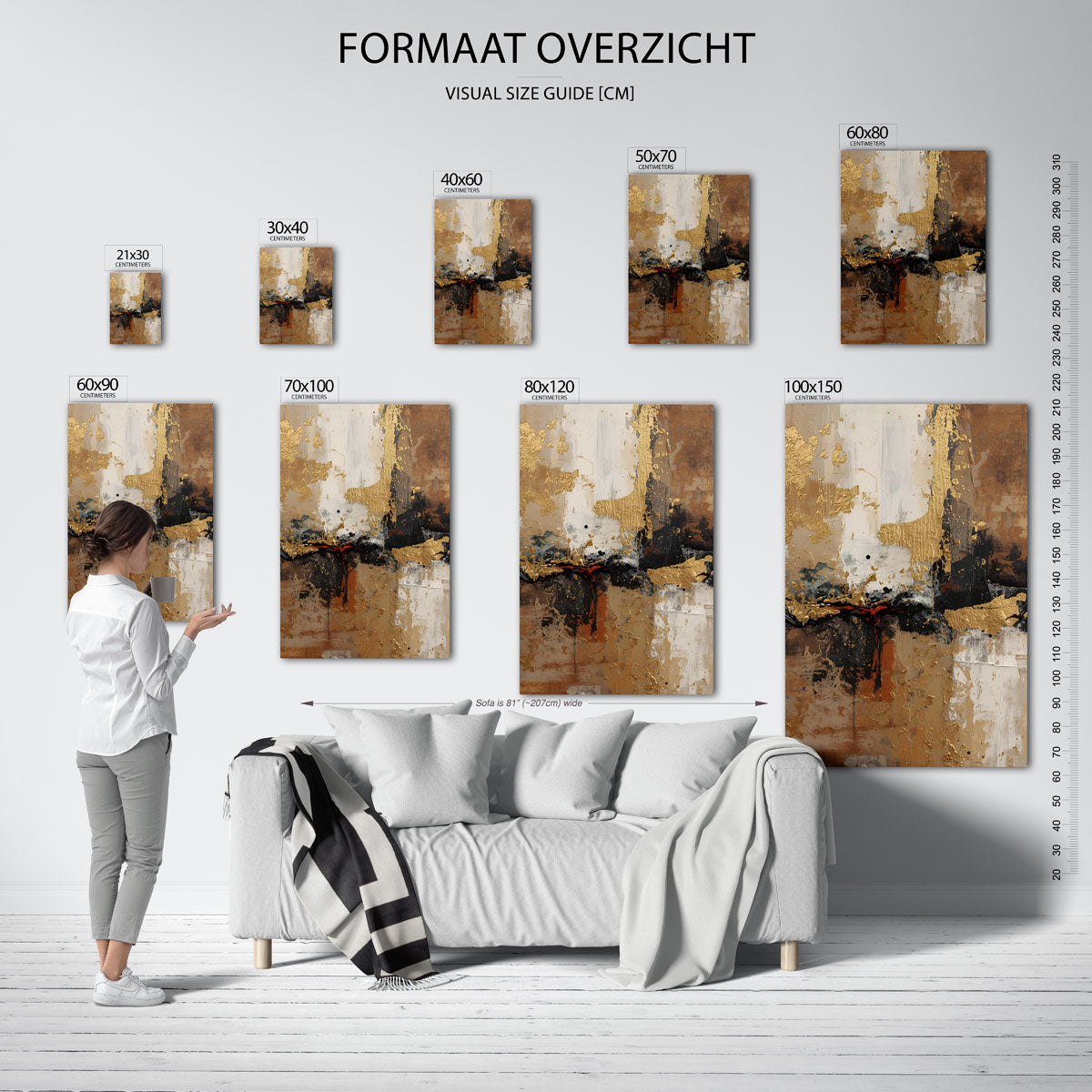 Gouden textuur Poster