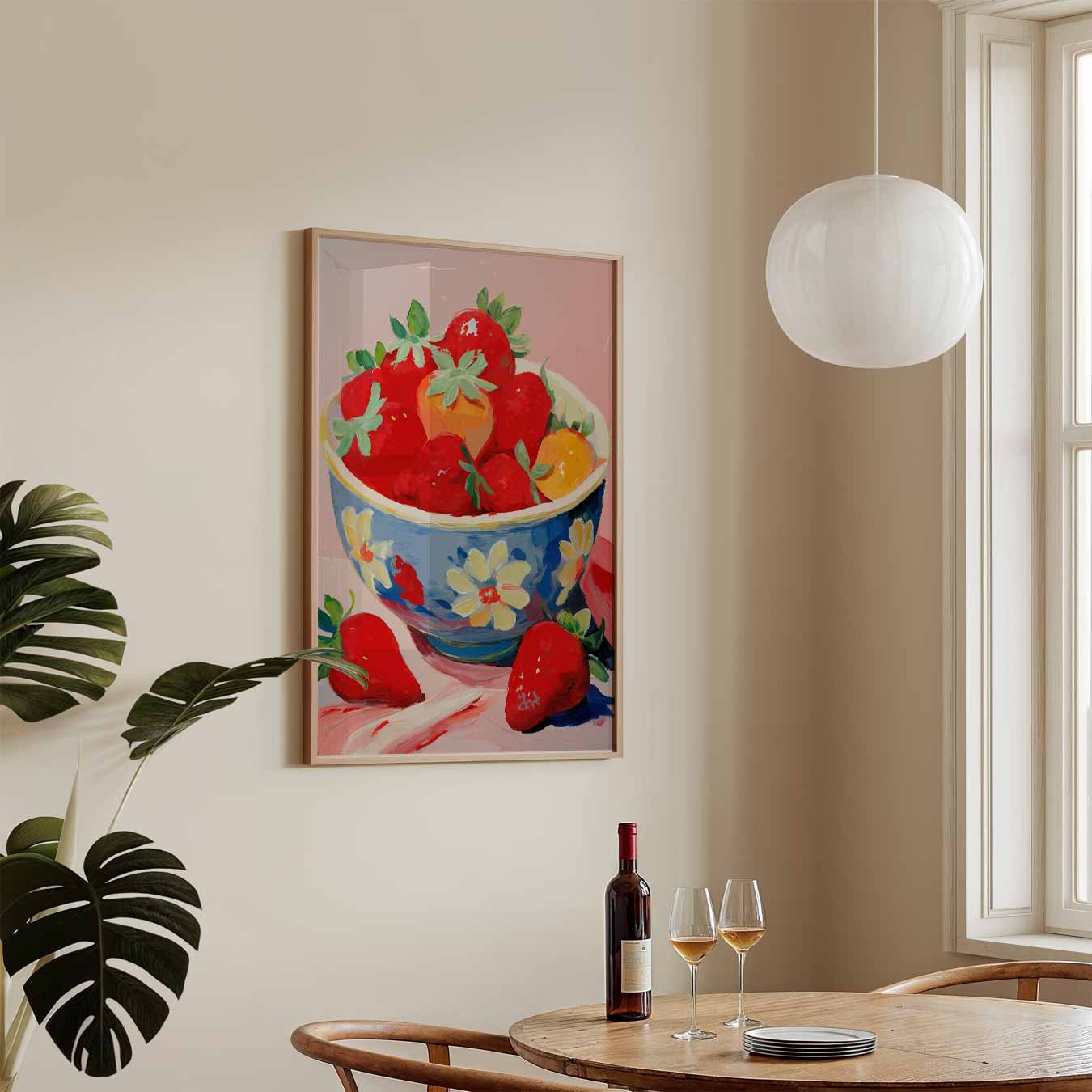 Zomerse Aardbeien Poster-WallArtistic