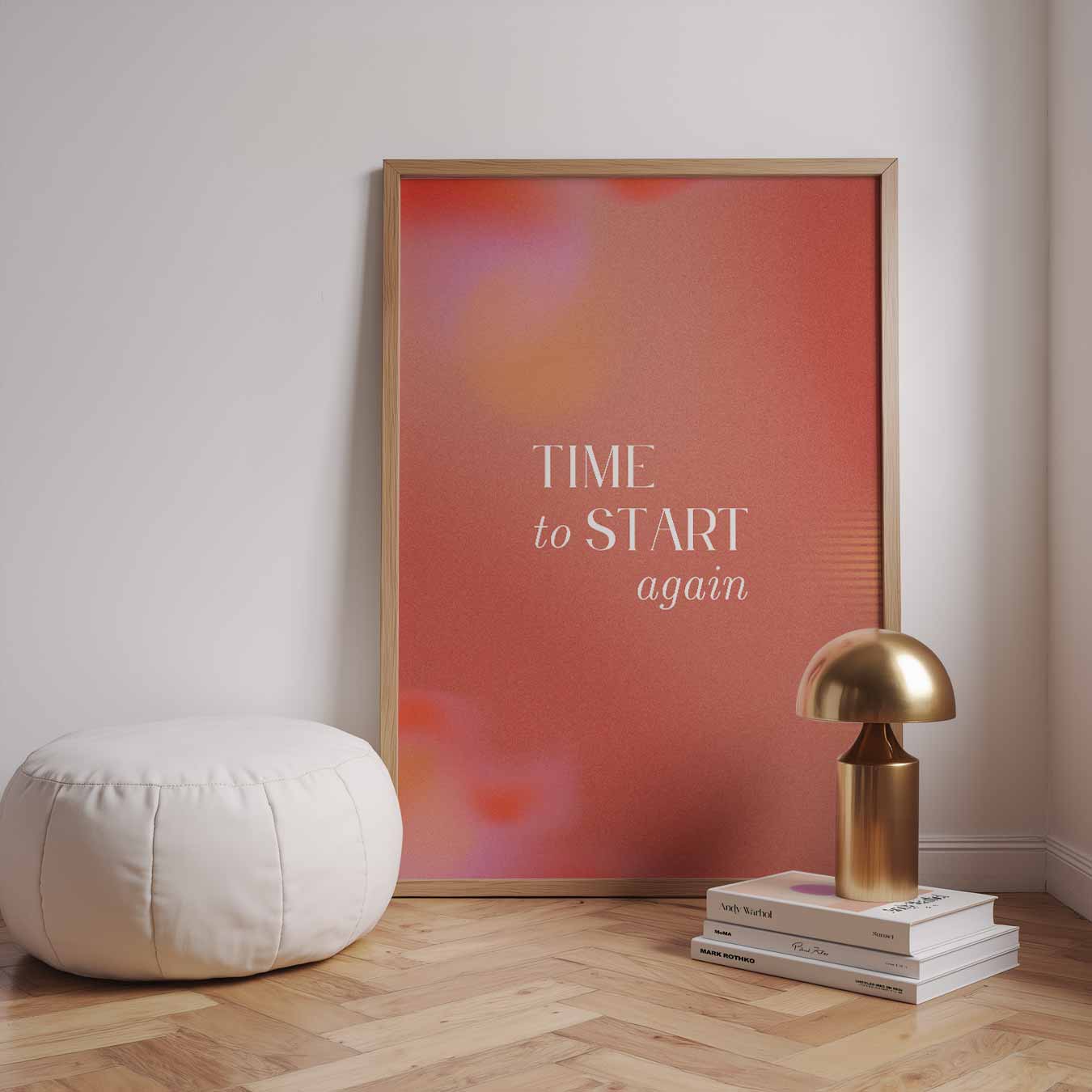 Time to Start Again Poster-WallArtistic