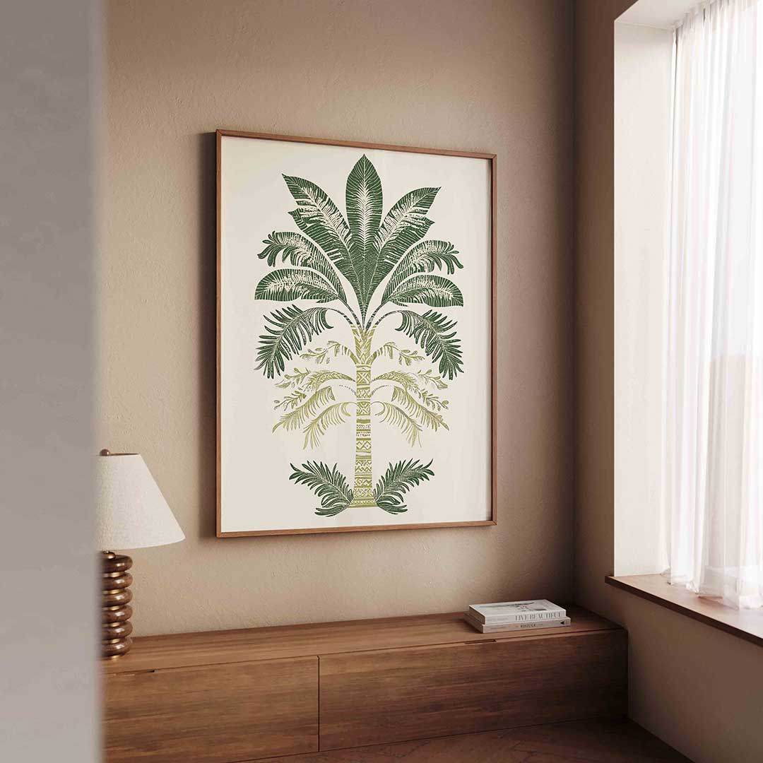 Palmboom illustratie Poster