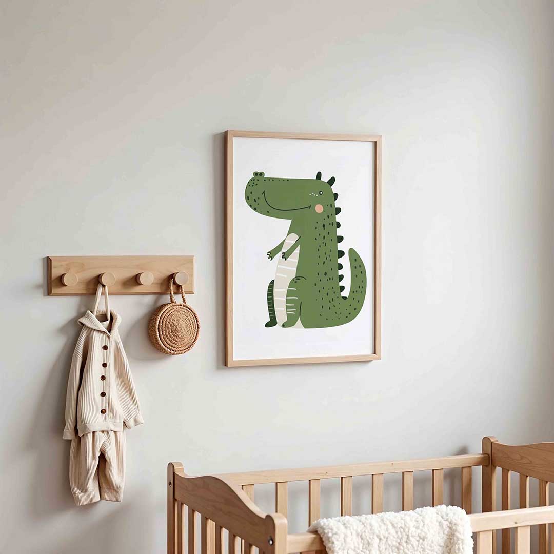 Groene krokodil Poster