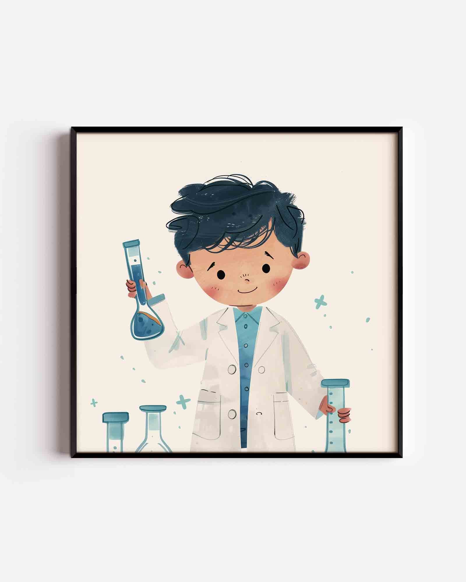 Jonge wetenschapper Poster