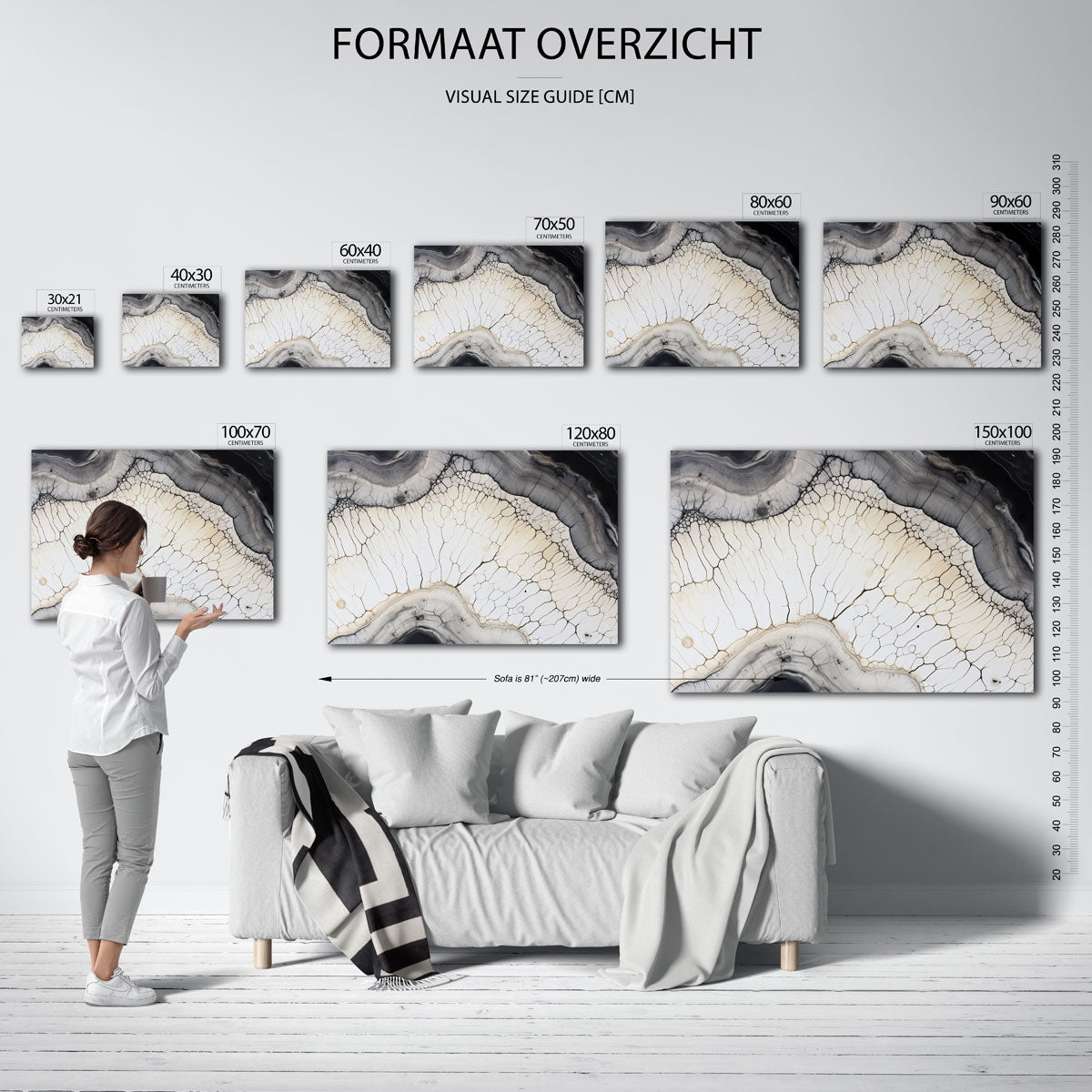 Abstracte lijnen Poster