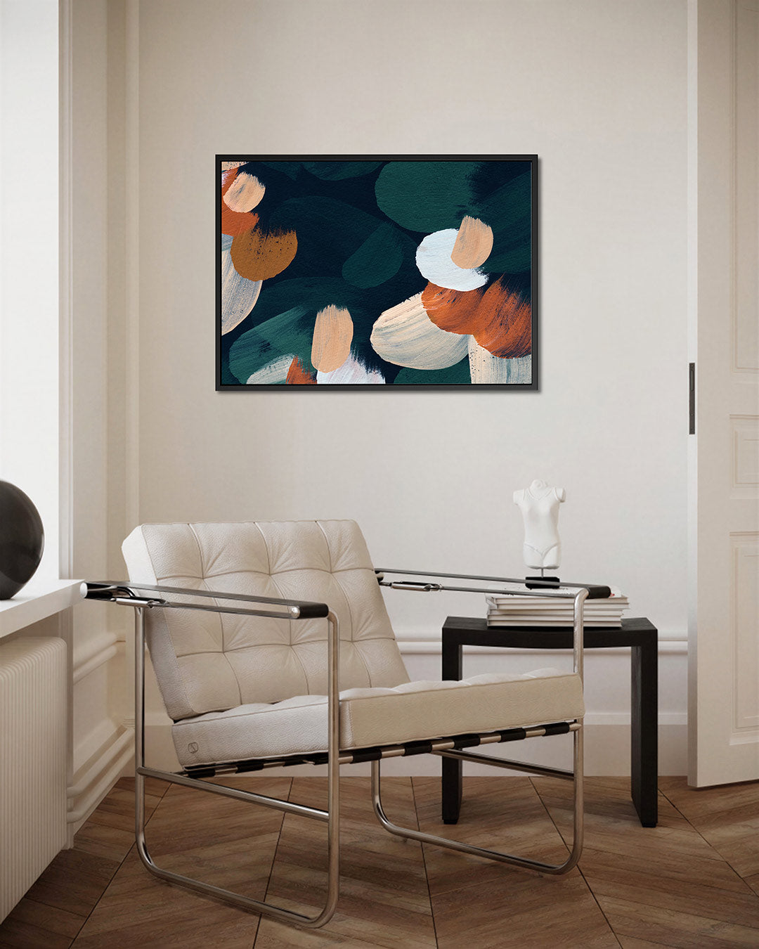 Dynamische penseelstreken Kunstwerk