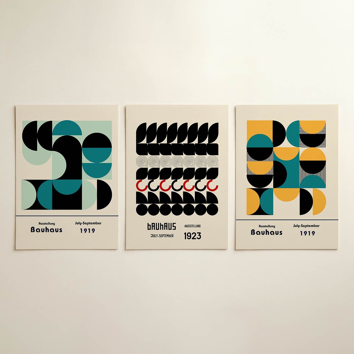 Vormen en vlakkenspel Posterset