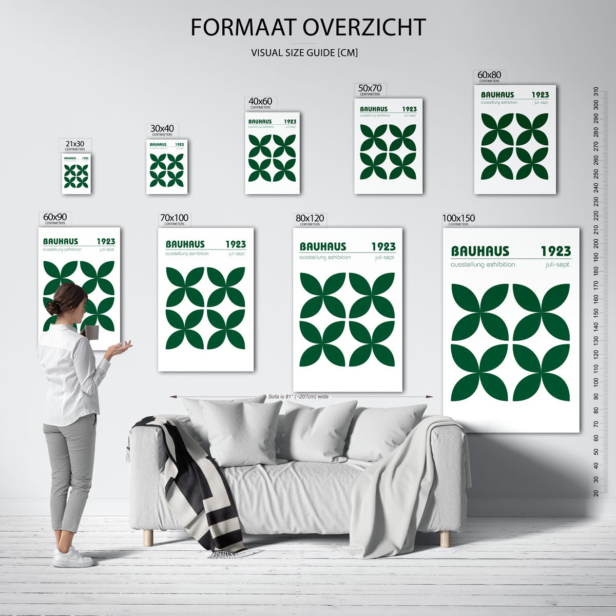 Vormritme en kleur Poster