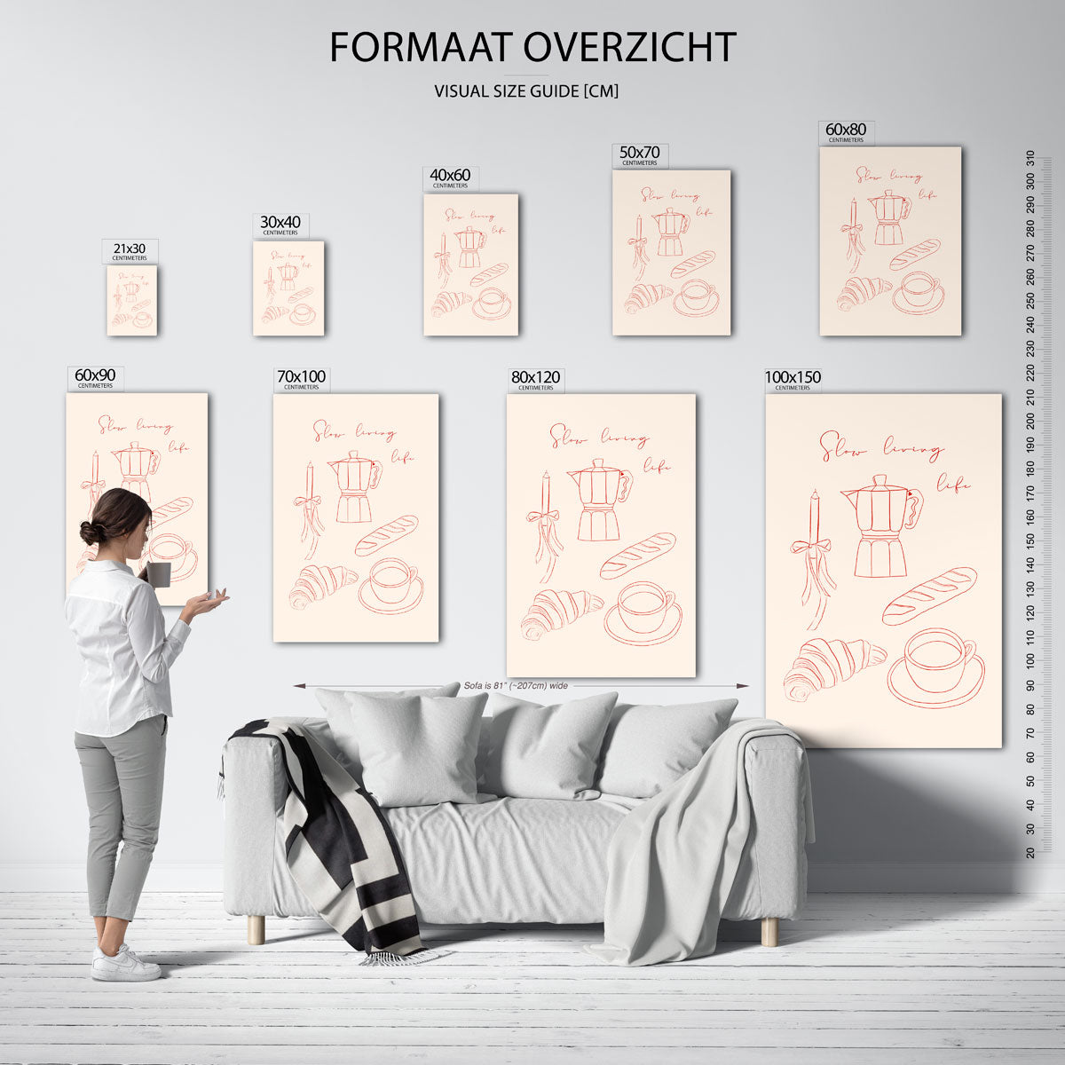 Slow living life Poster