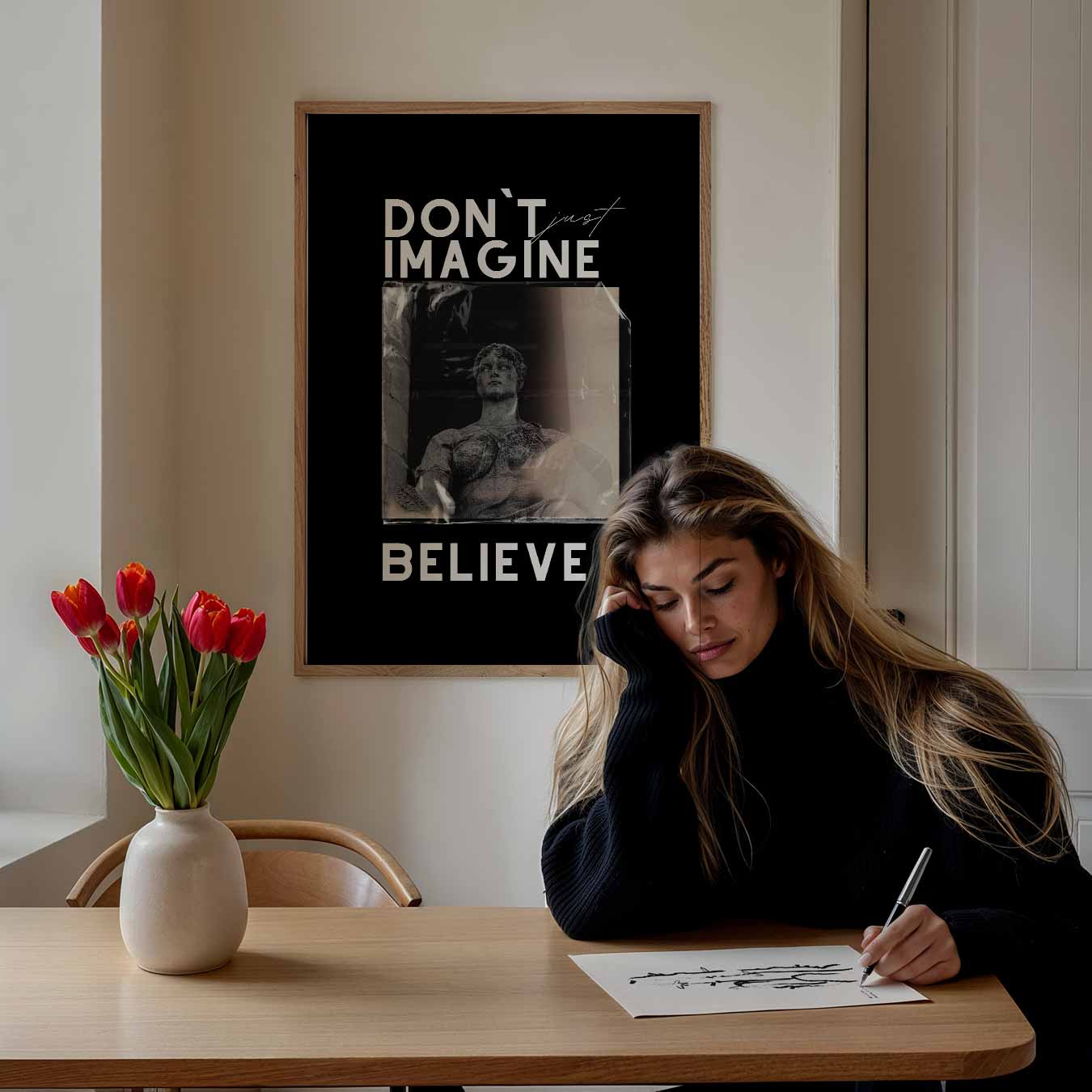 Motivatieposter met Inspirerende Boodschap Poster-WallArtistic