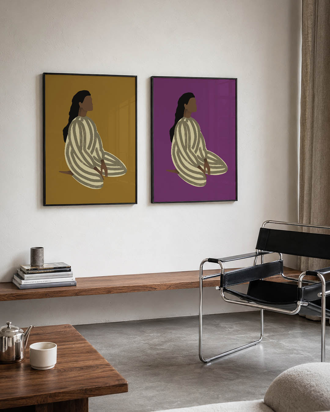 Gestreepte harmonie Posterset