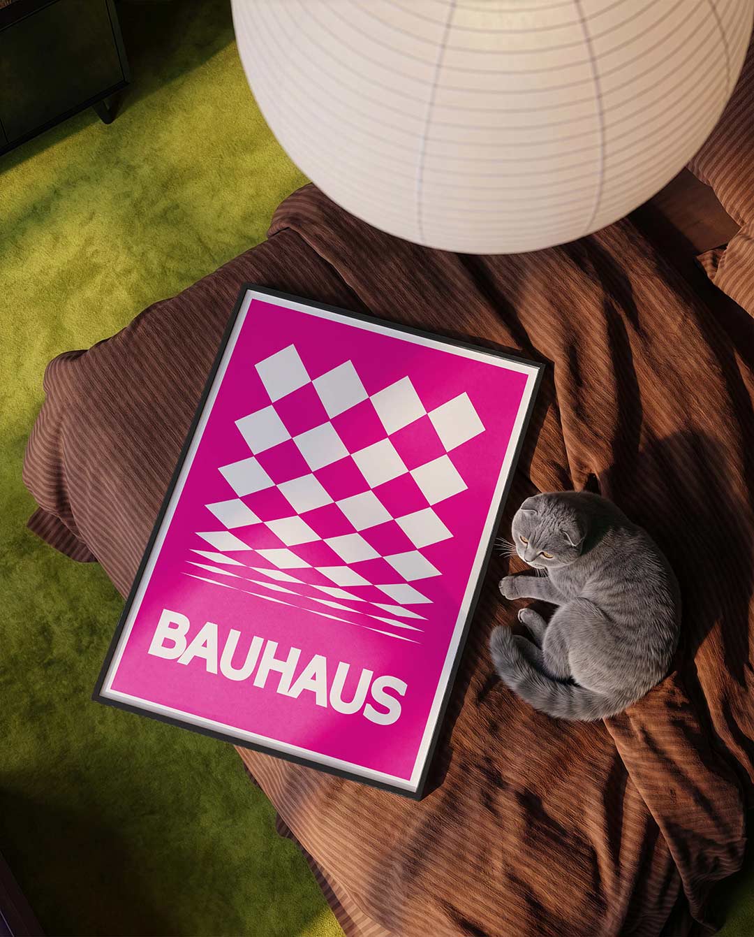 Diamantpatroon perspectief Poster