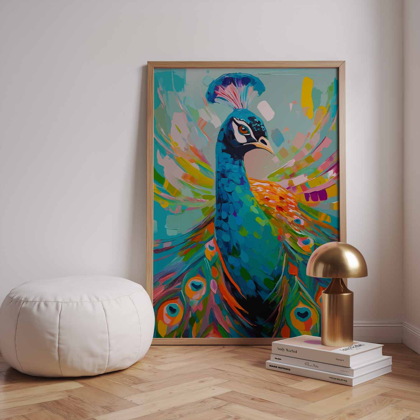 Kleurrijke Pauwenpracht Poster-WallArtistic