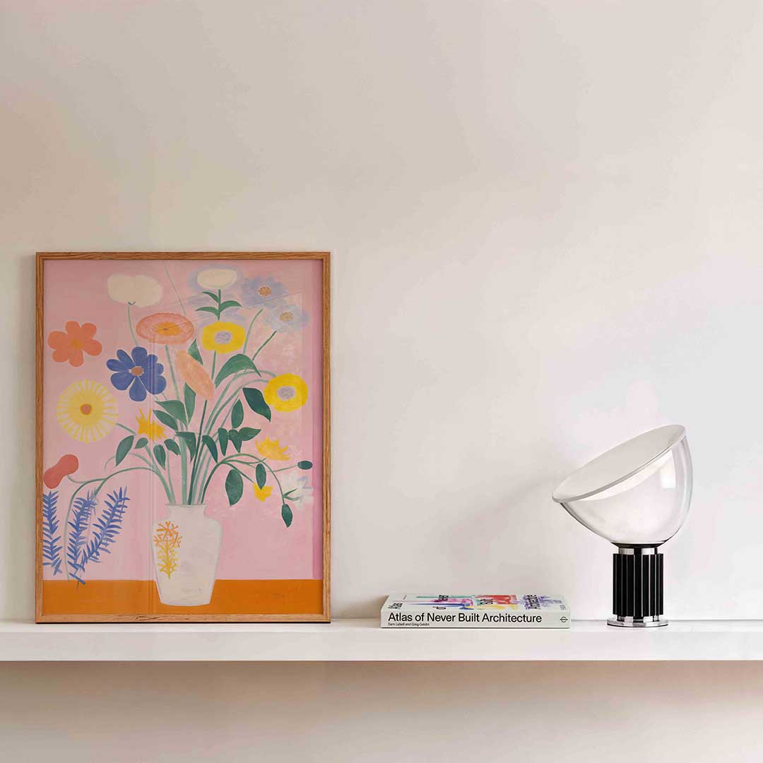 Bloemen in vaas Poster