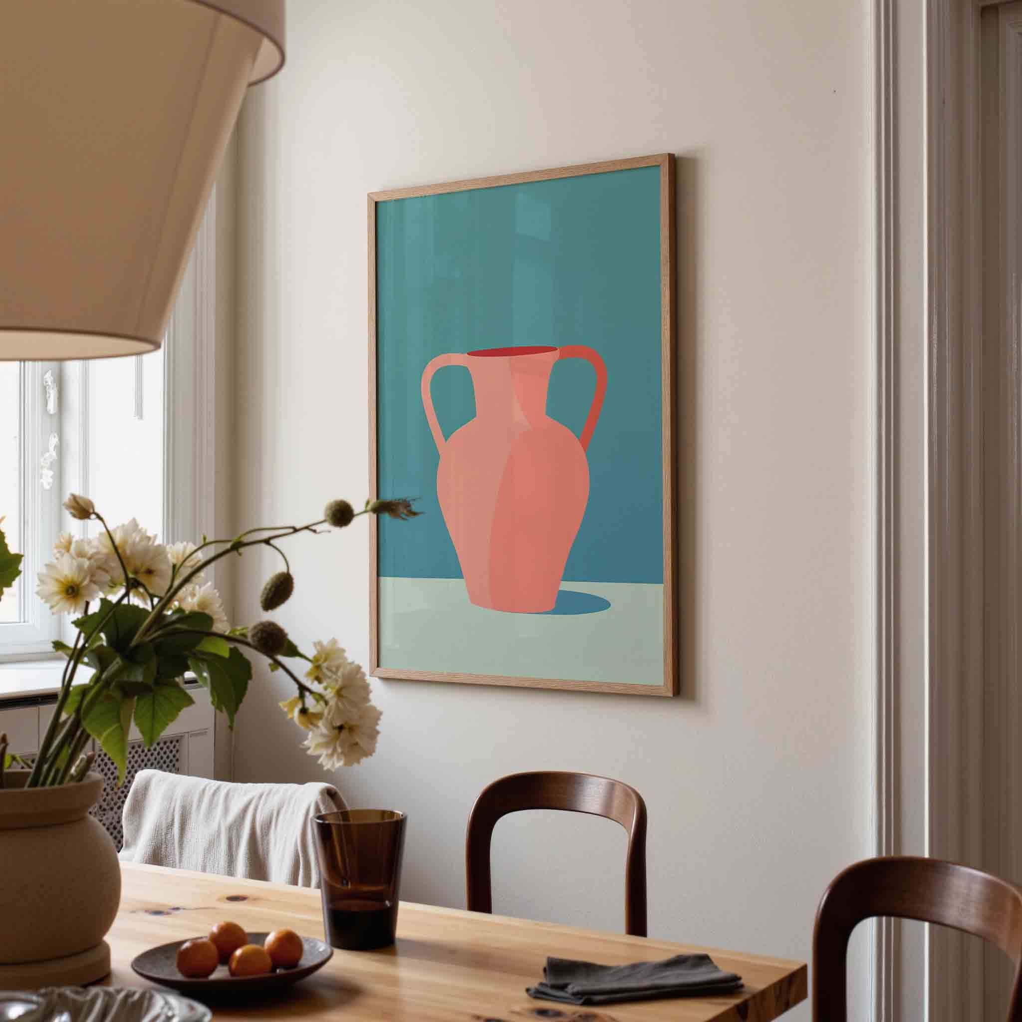 Vaas met handvatten Poster