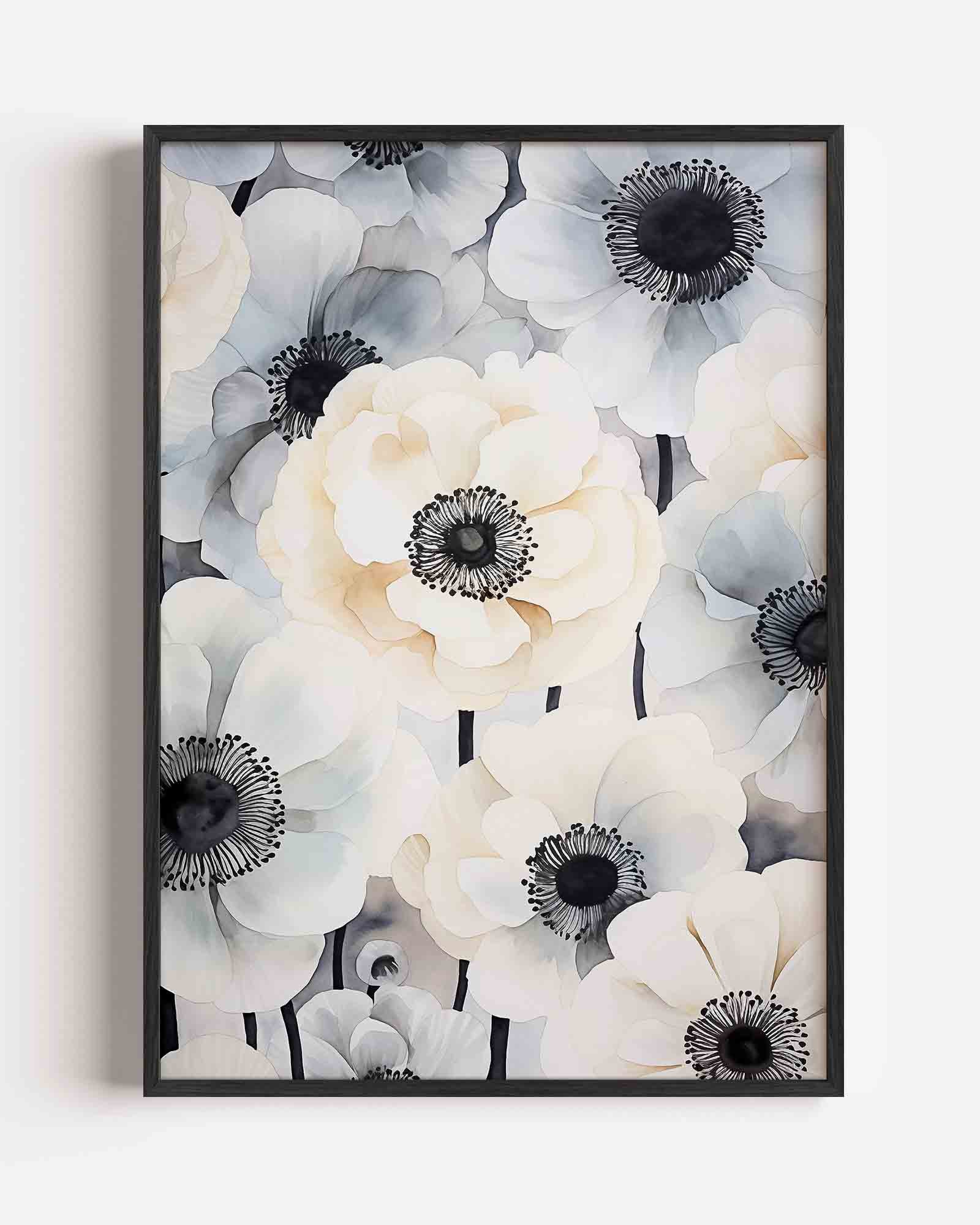 Bloemen in zachte tinten Poster
