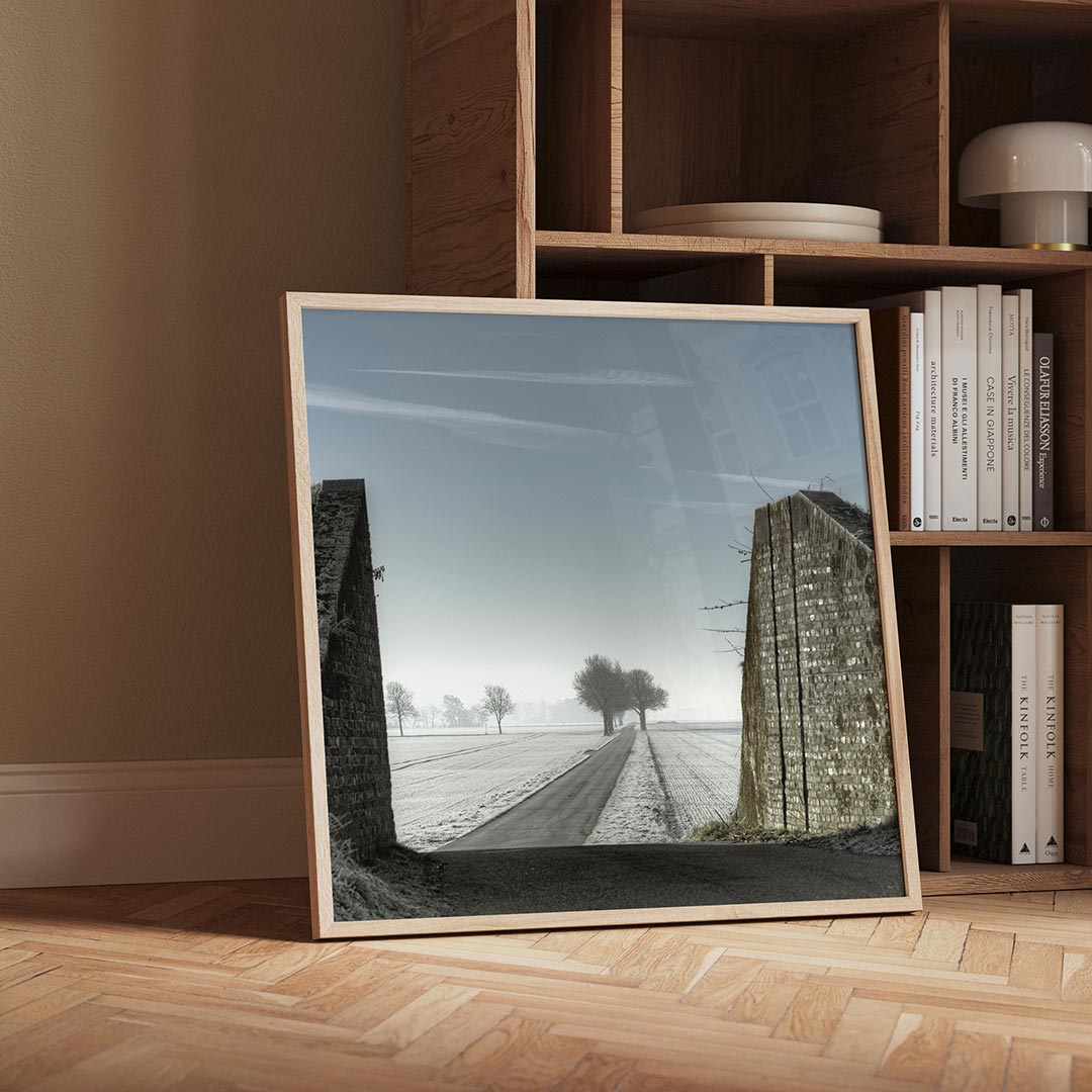 Landschap met weg Poster