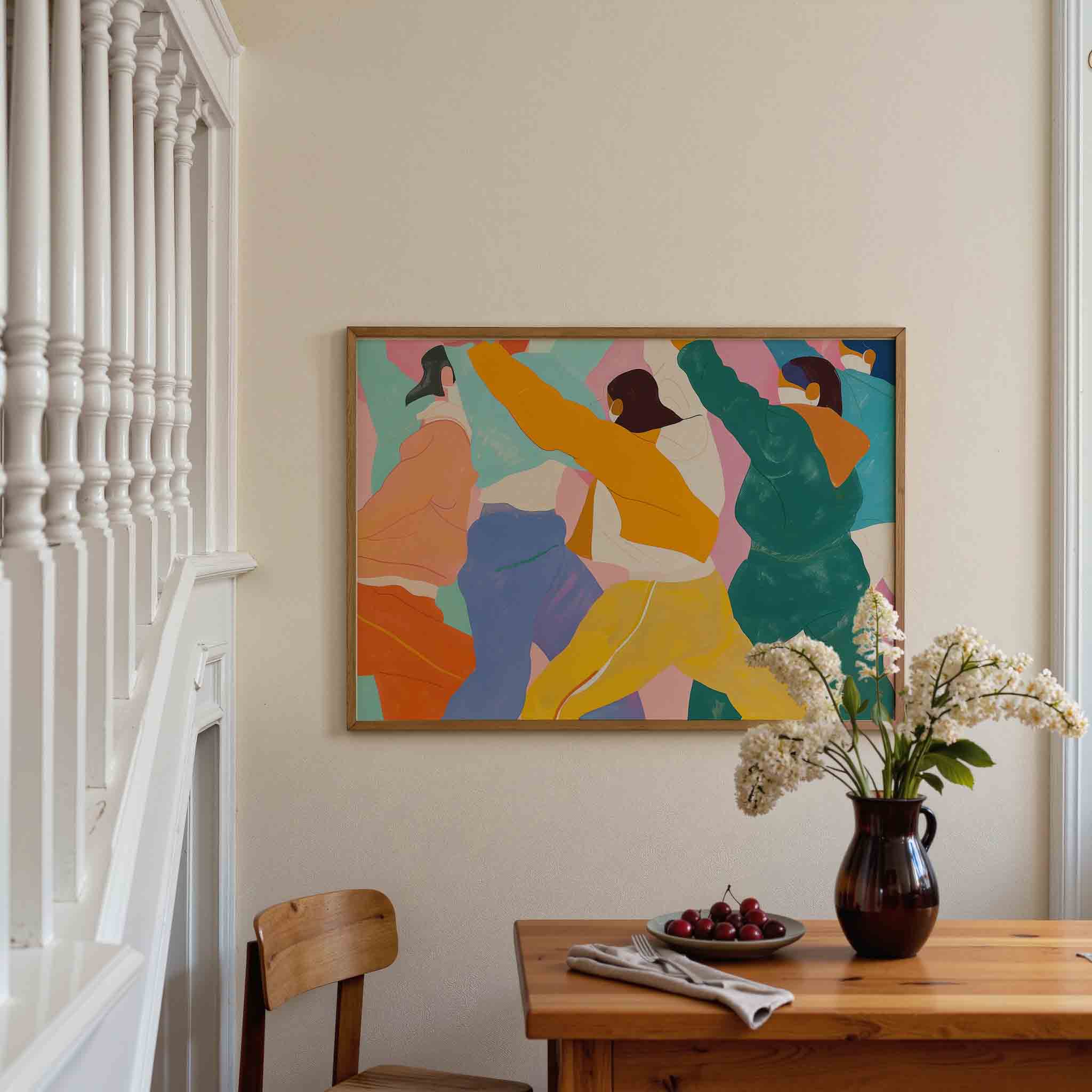 Dansende figuren Poster