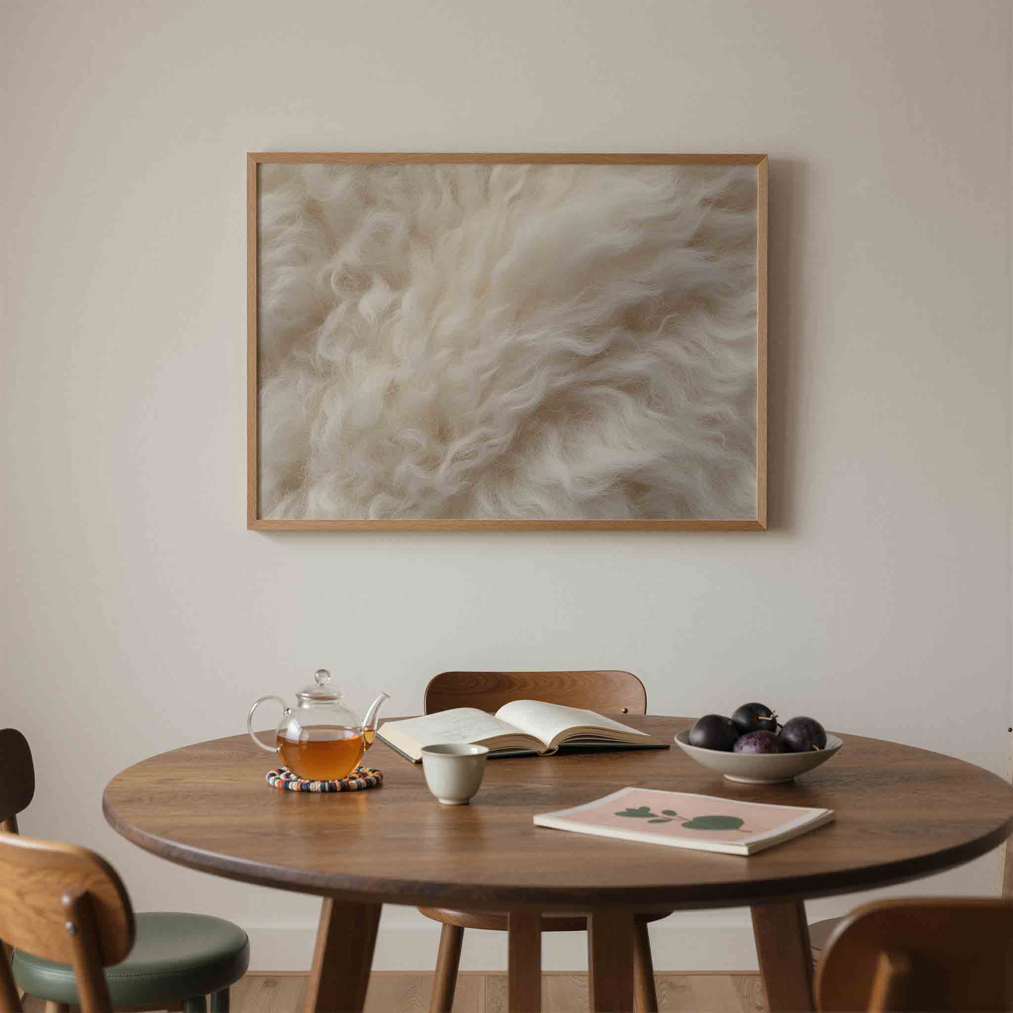 Wollige textuur Poster