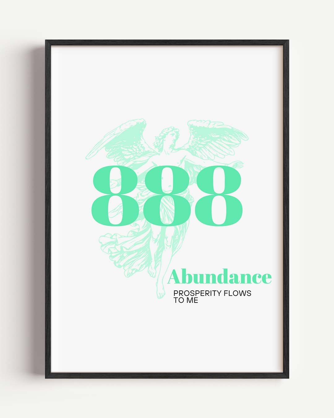 Inspirerende 888 Engel Poster-WallArtistic