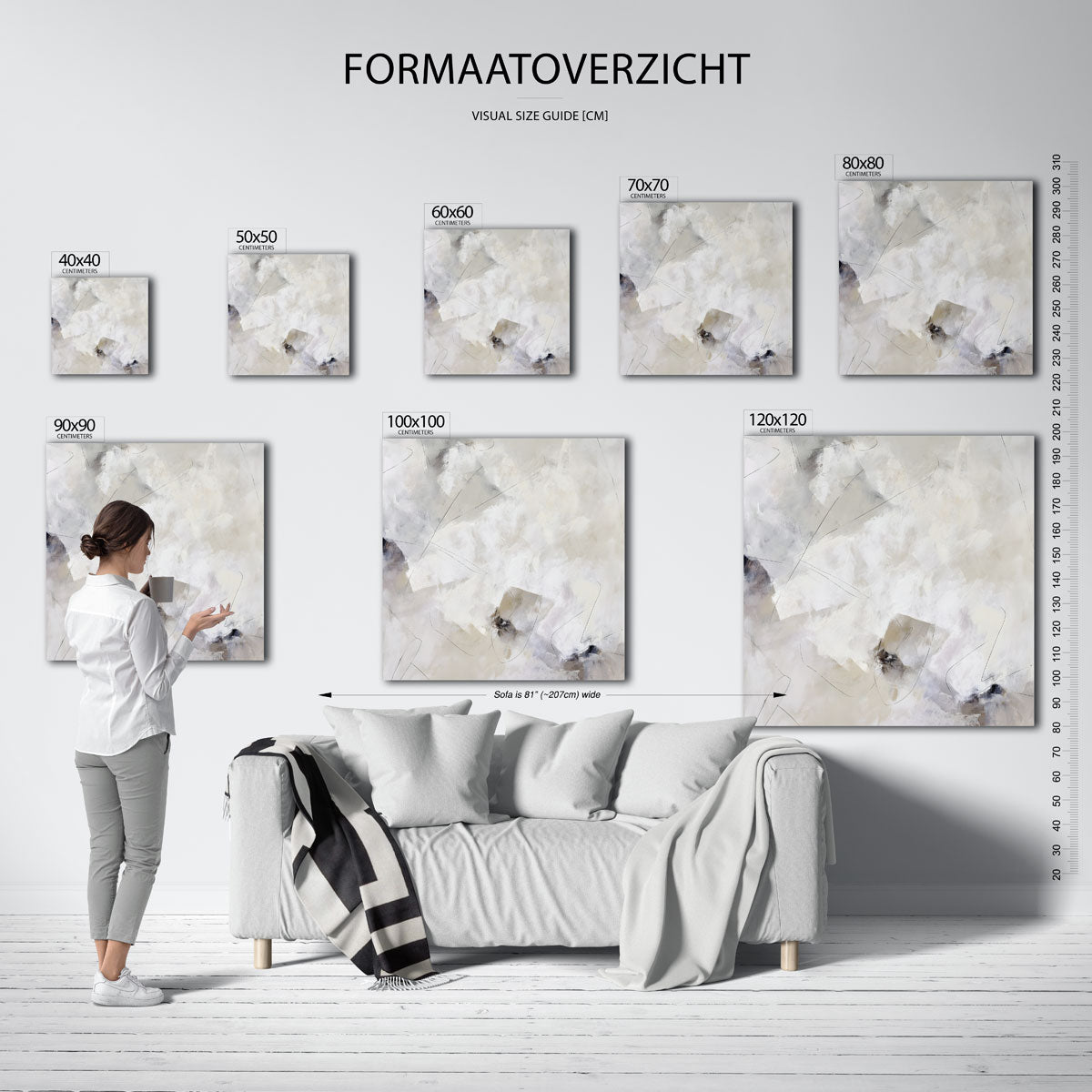 Abstracte lijnen Poster