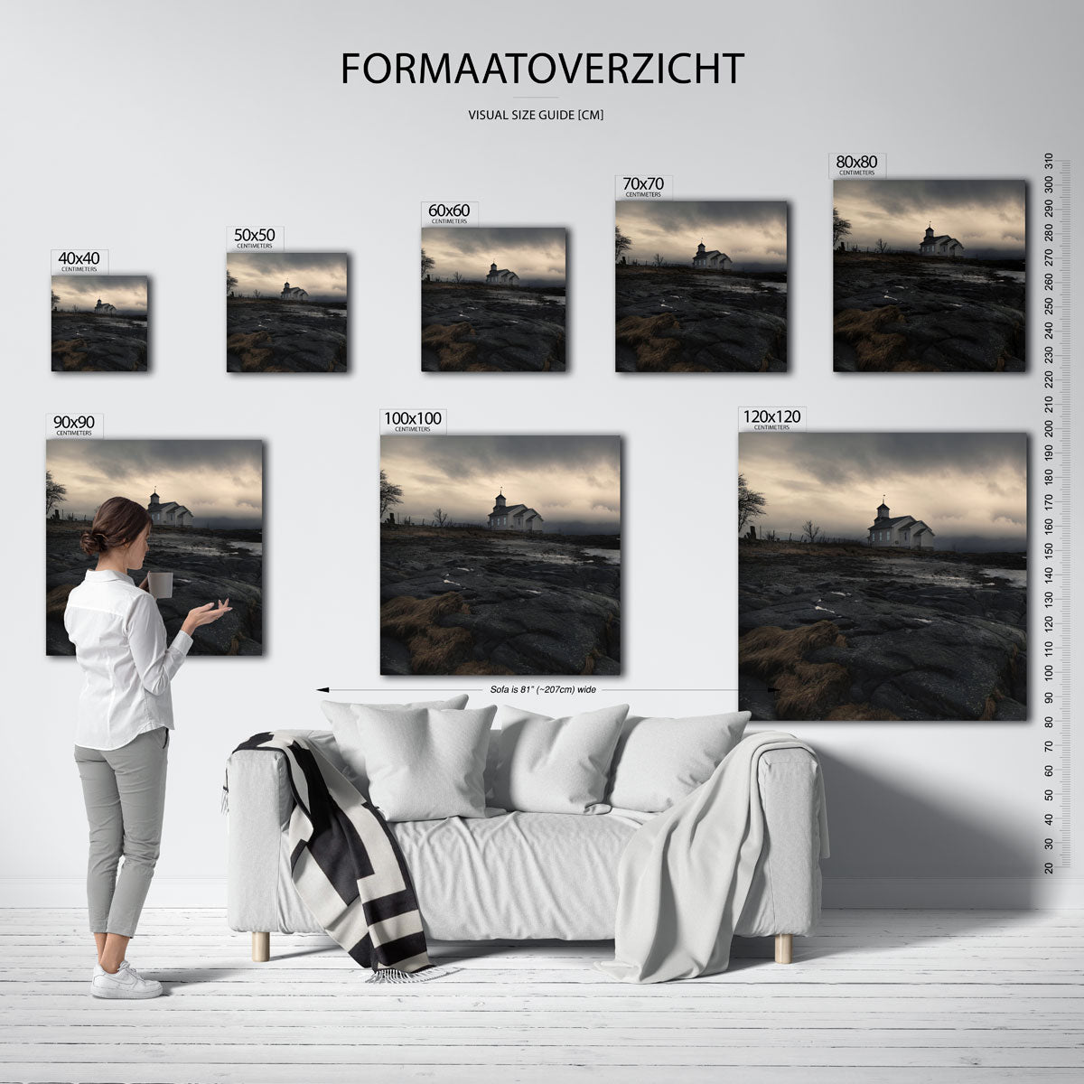 Rustiek landschap Poster