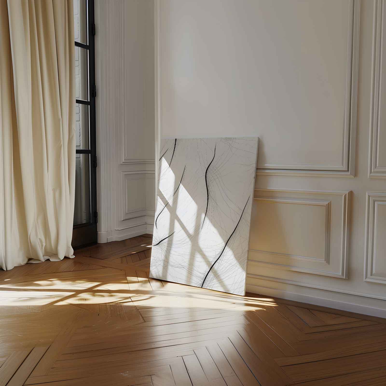 Dansende Lijnen Kunstwerk-canvas-dibond-plexiglas-wanddecoratie-WallArtistic
