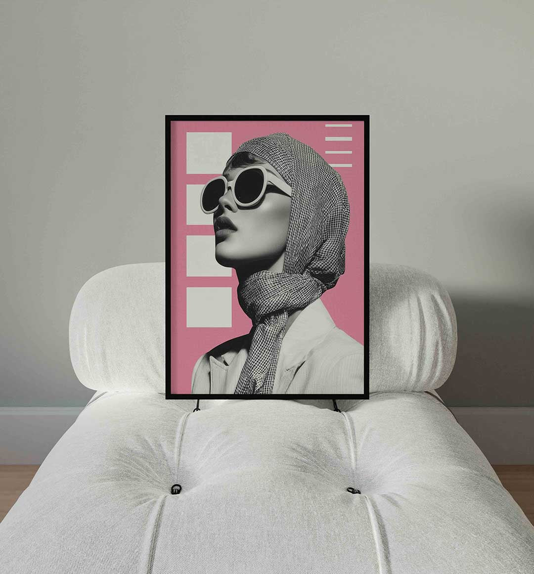 Vrouw met zonnebril Poster