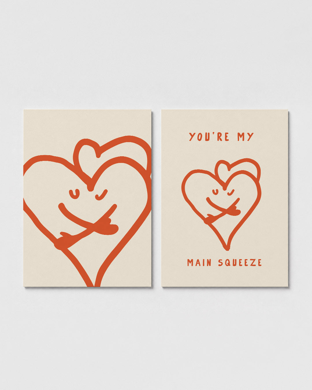 Speelse lijnhart Posterset