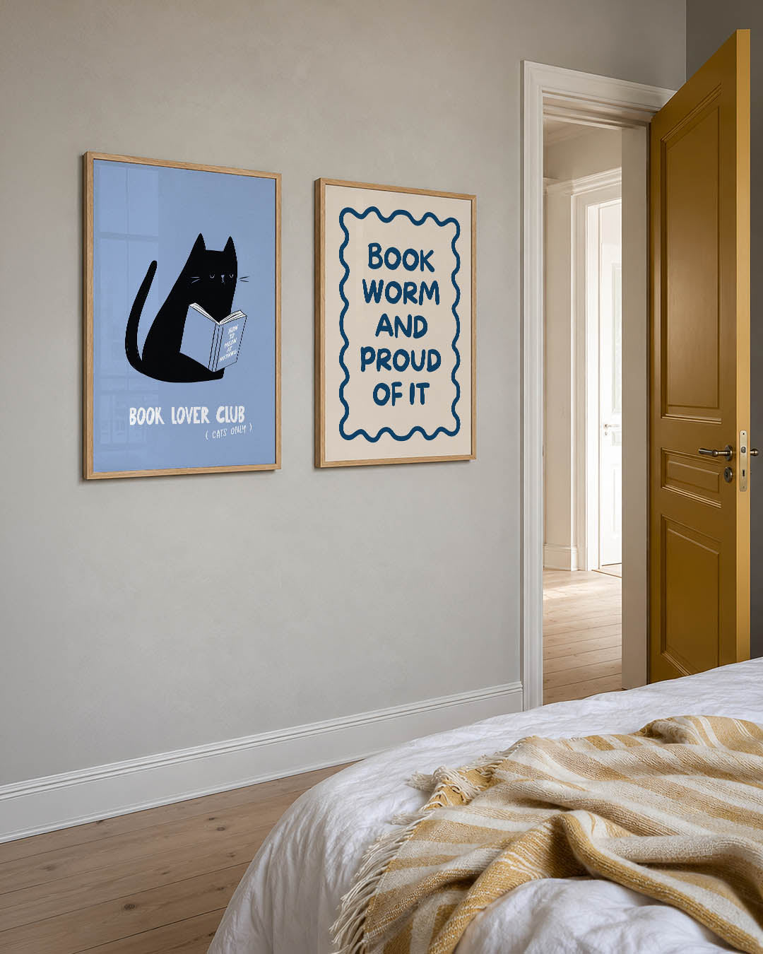 Katten en boeken Posterset
