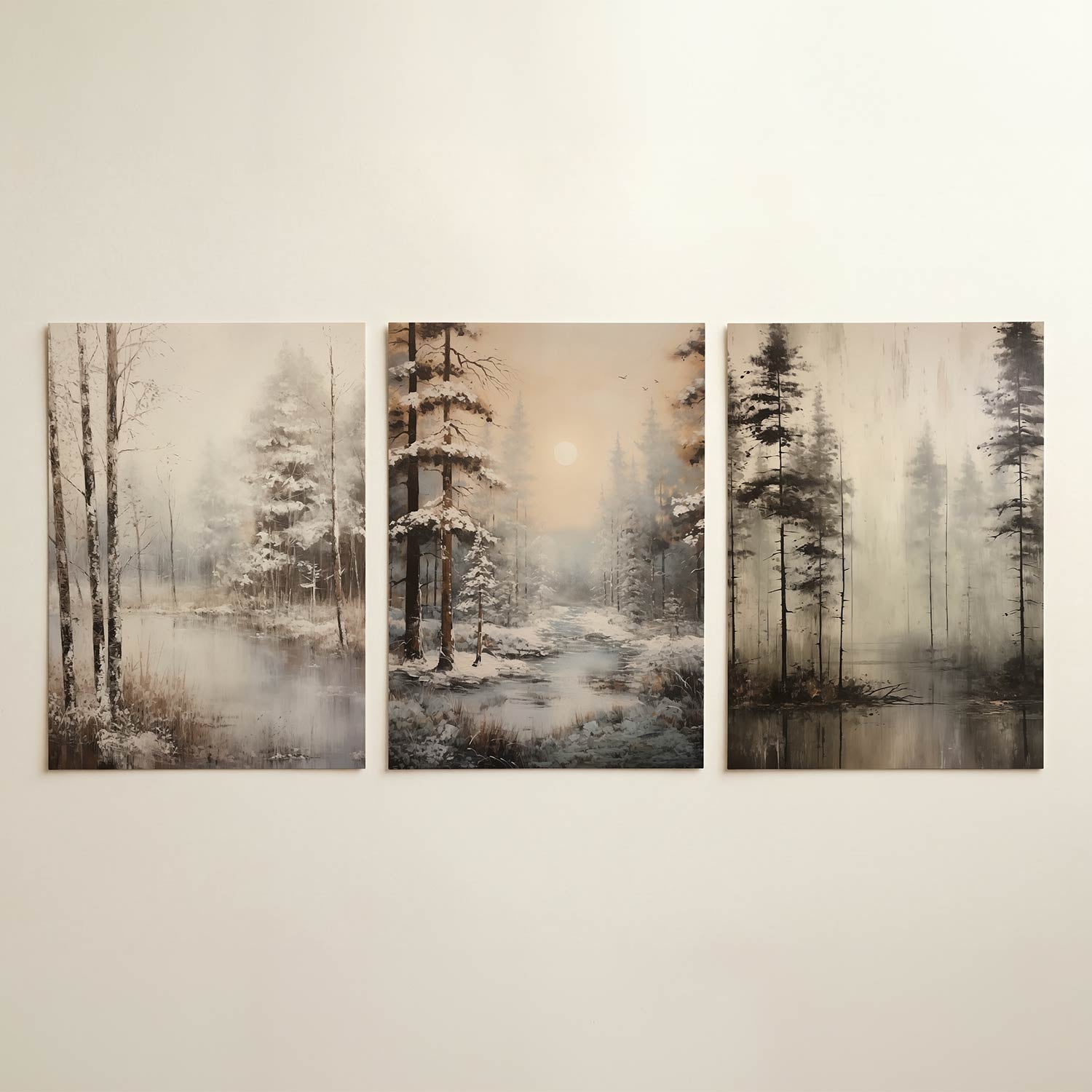 Natuurlijke sereniteit Posterset