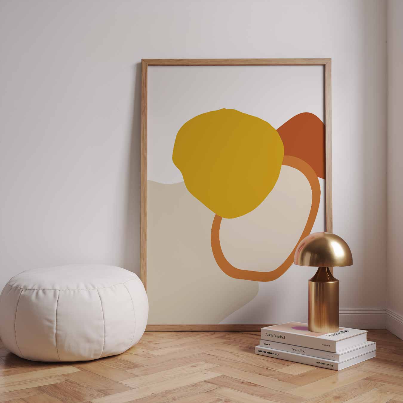 Vrolijke Abstracte Kunstposter-WallArtistic