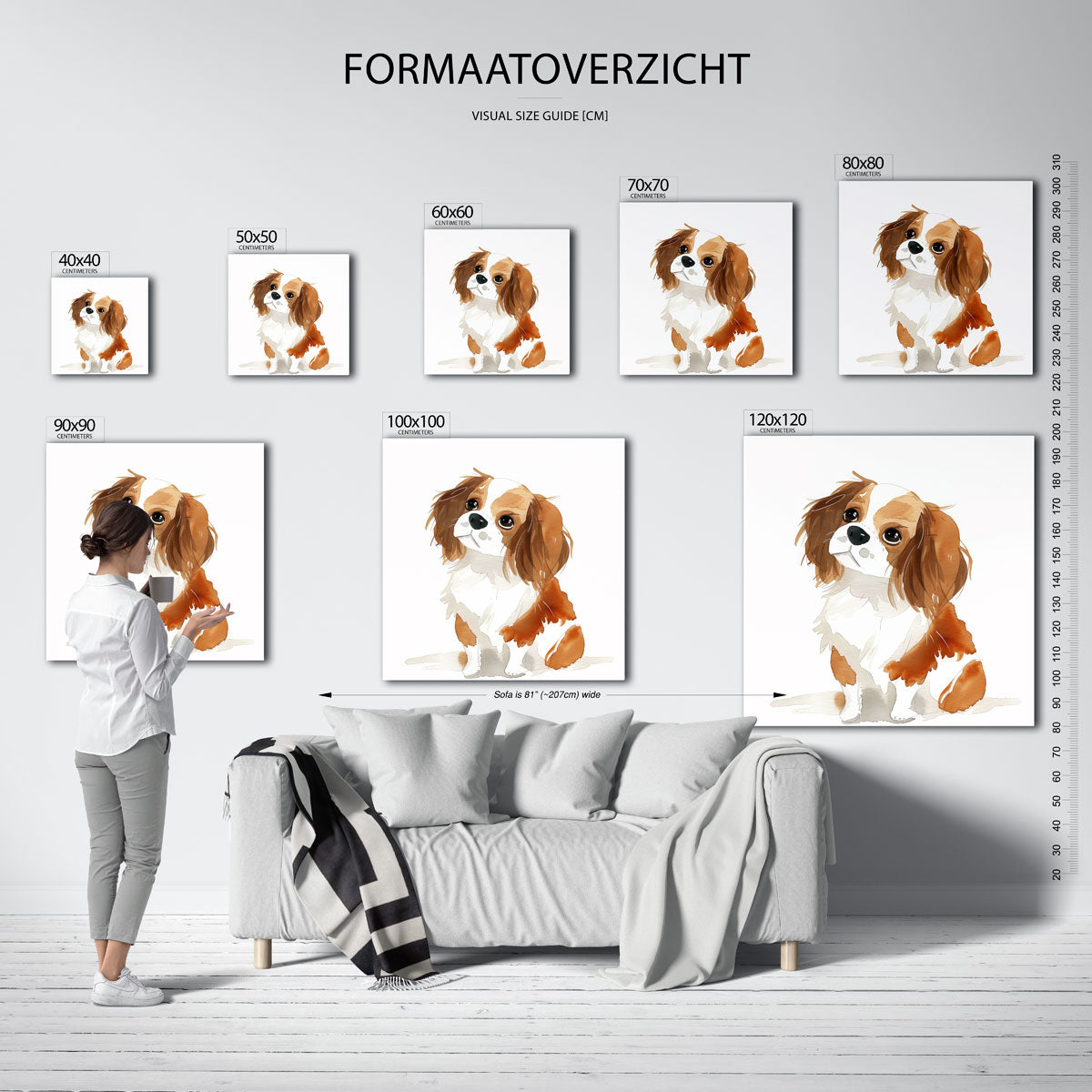 Hond met bruine vlekken Poster