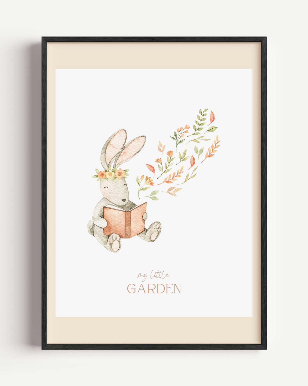 Leesplezier in de Tuin Poster-WallArtistic