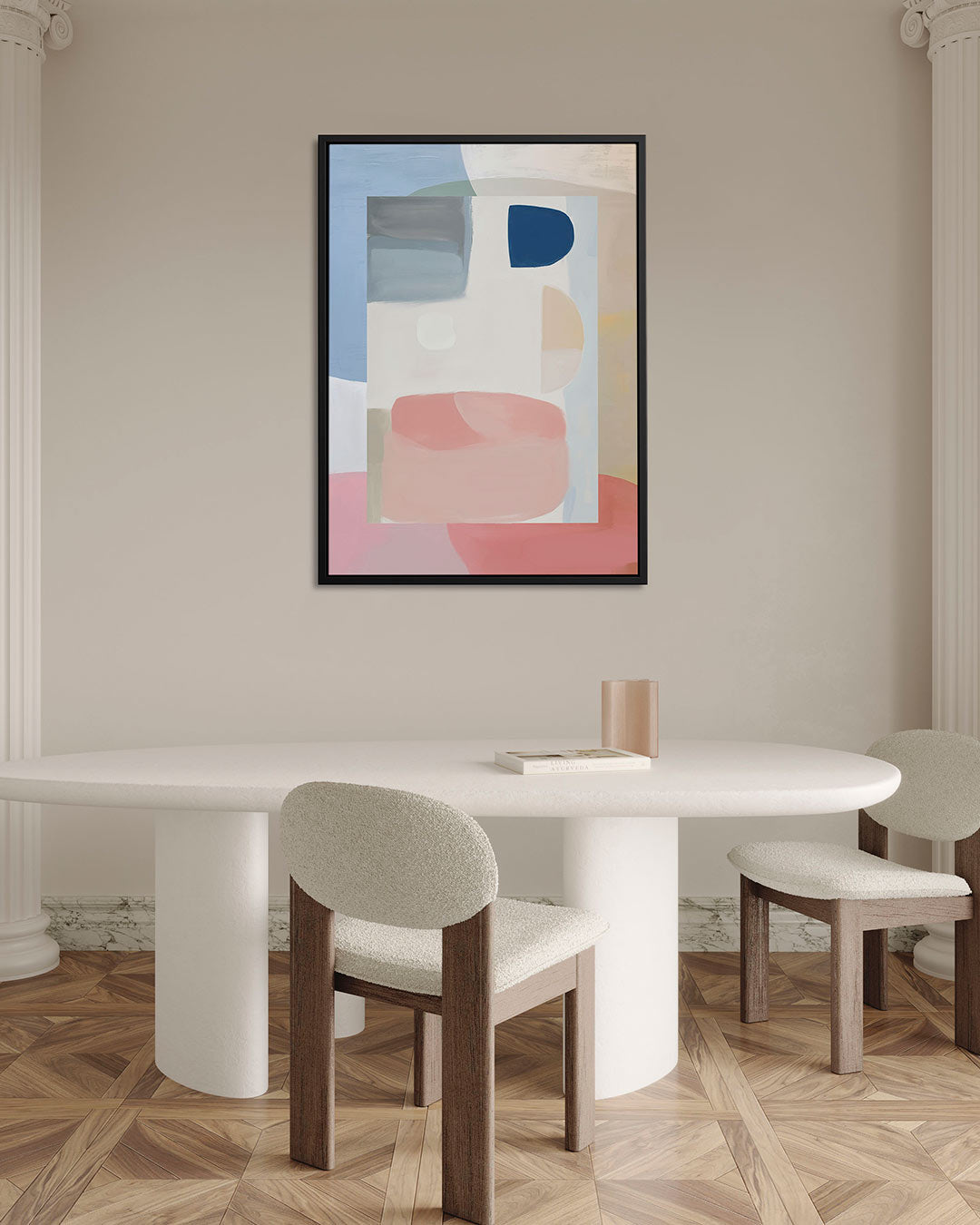 Organische vormen compositie Kunstwerk