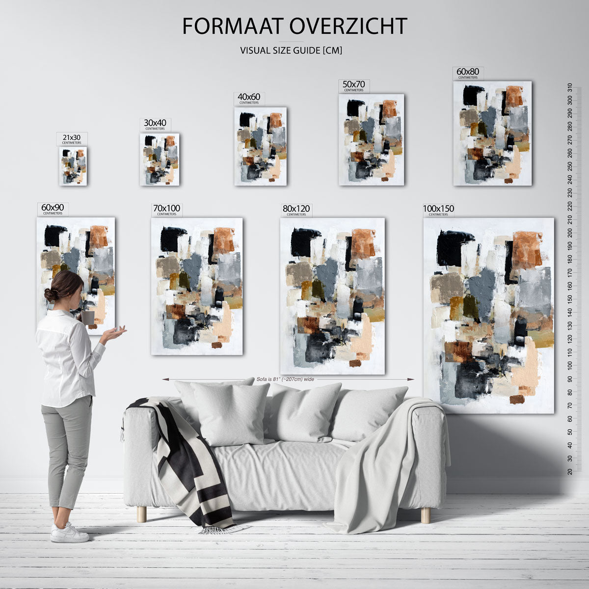 Abstracte vormen Poster