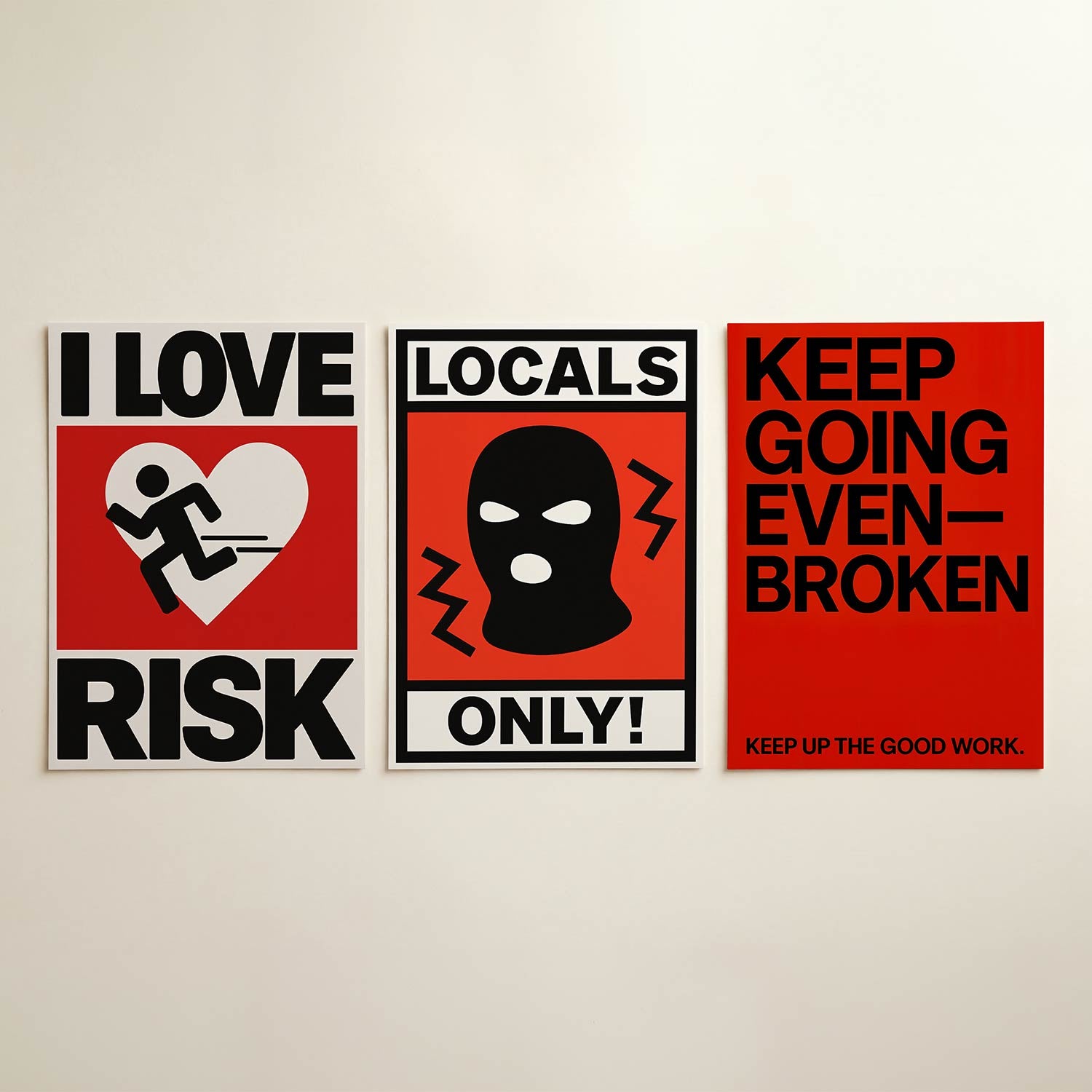 Dynamisch lijnenspel Posterset