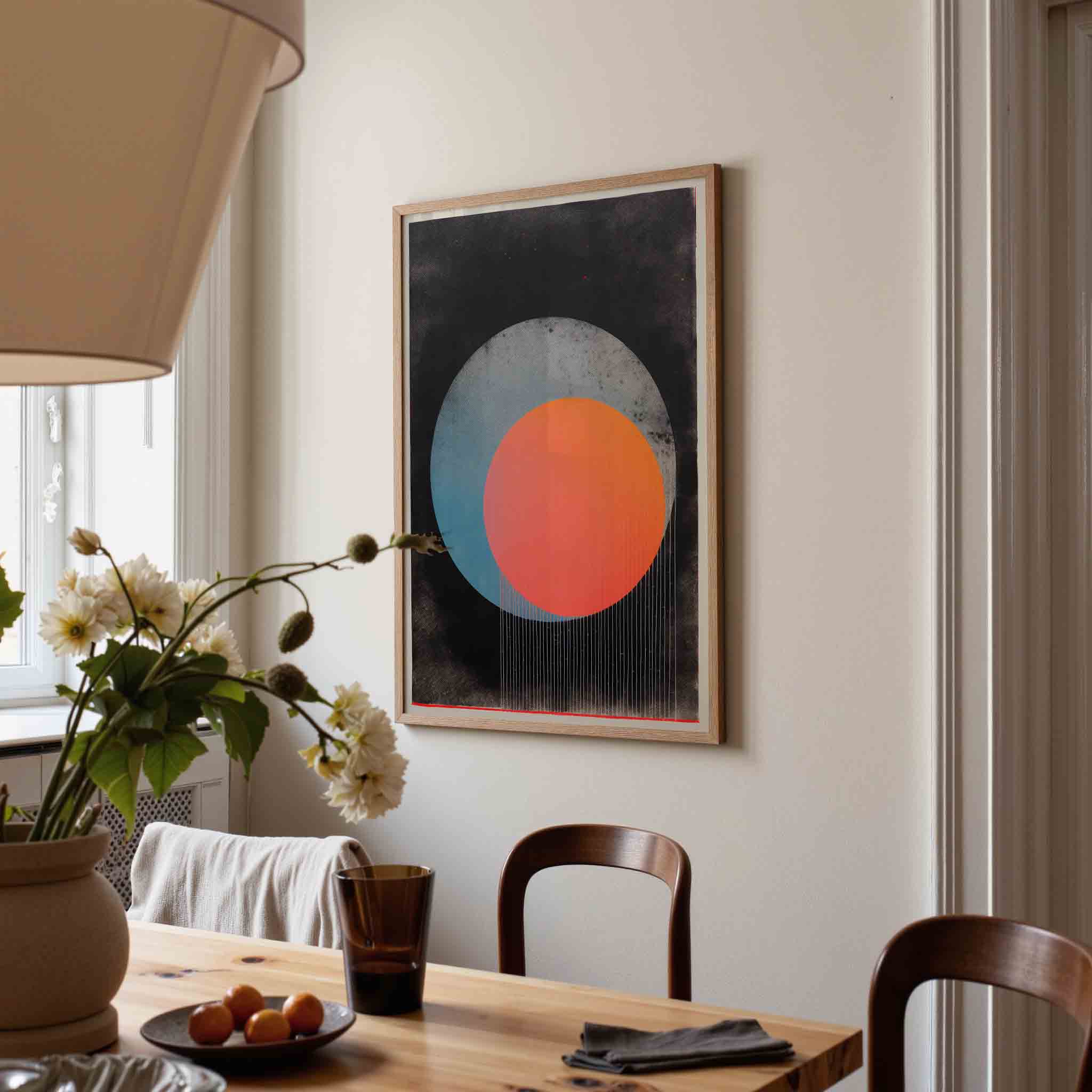 Cirkel en kleurvlakken Poster