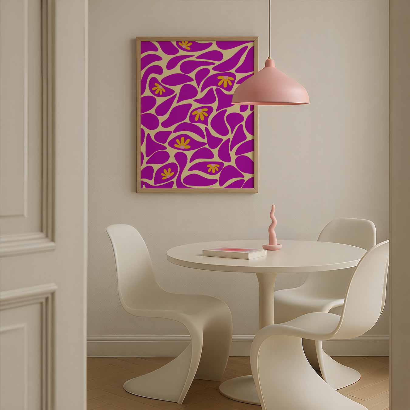 Bloemendroom Abstracte Kunst Poster-WallArtistic