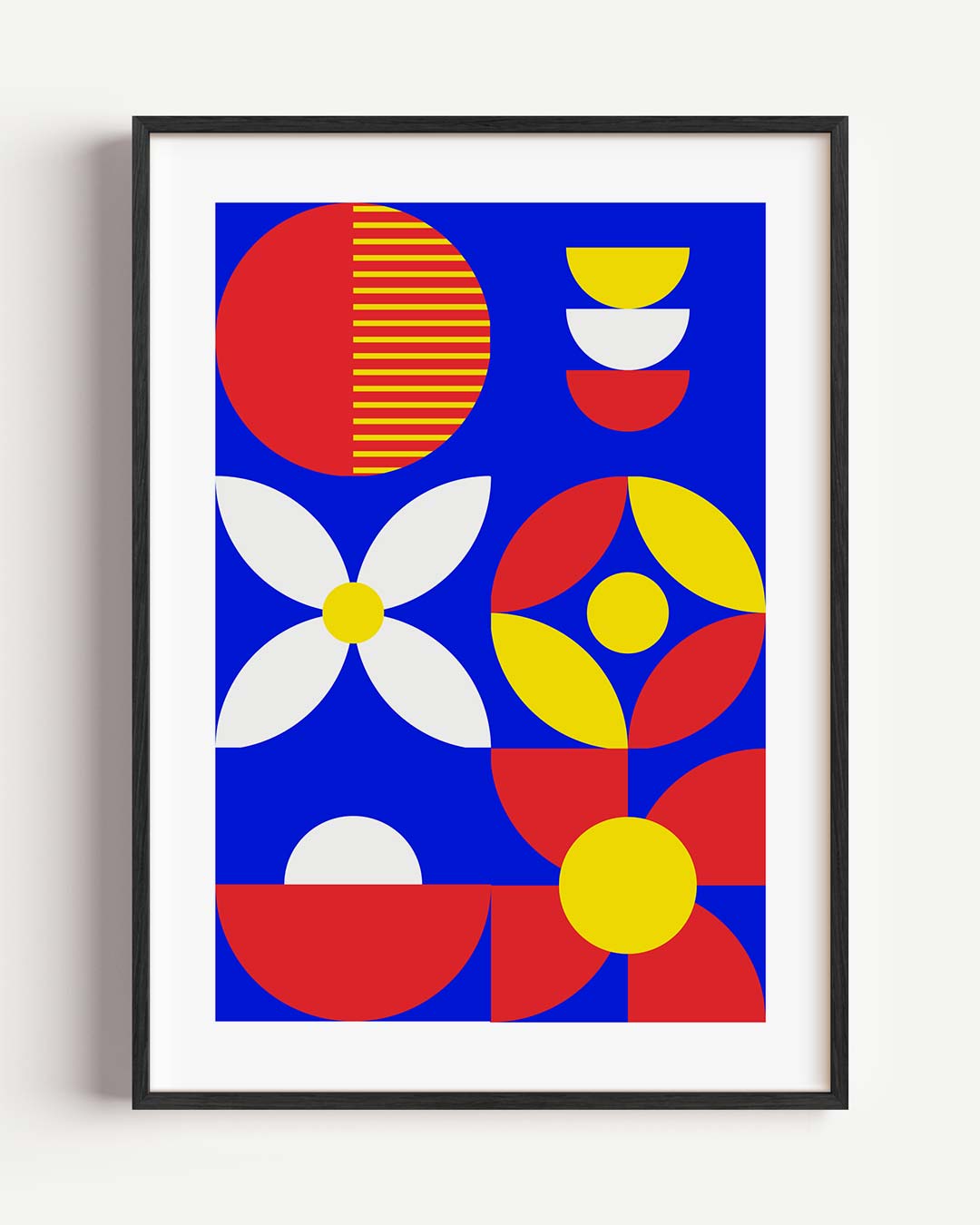 Kleurrijke Geometrische Bloemenkracht Poster-WallArtistic
