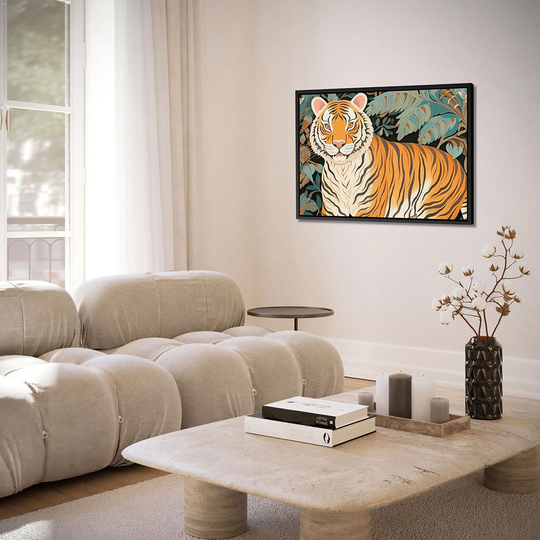 Tijger in jungle Kunstwerk