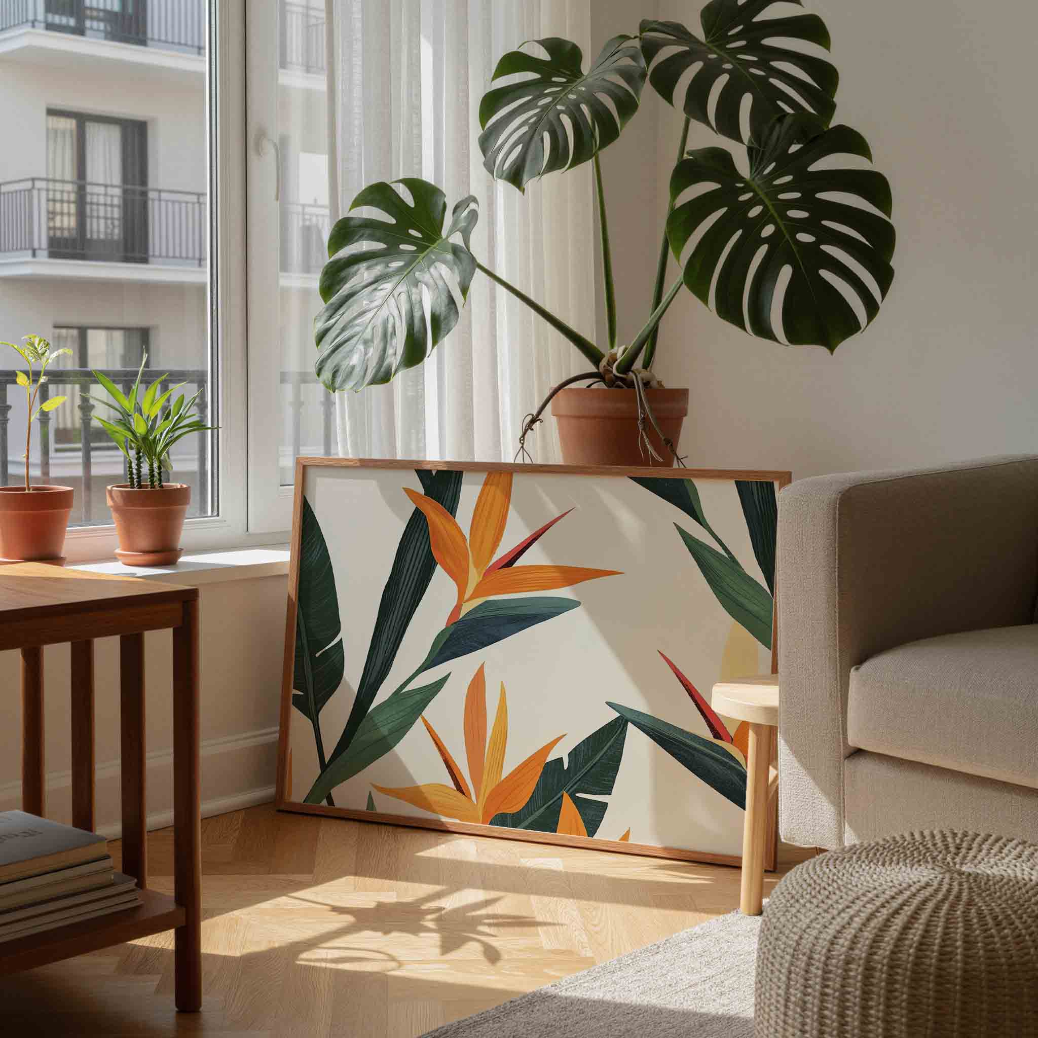 Tropische bloemen Poster