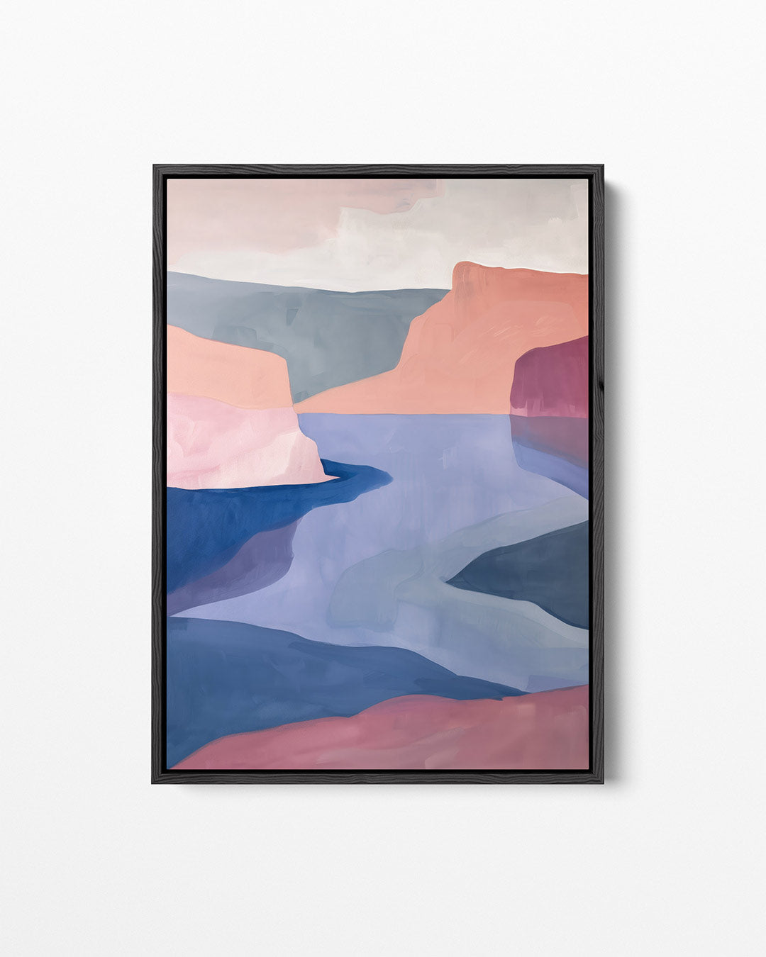 Kleurrijke landschap vormen Kunstwerk