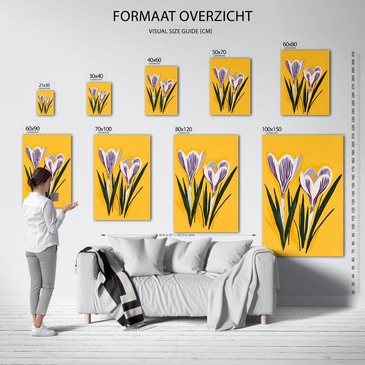 Krokusbloemen Poster