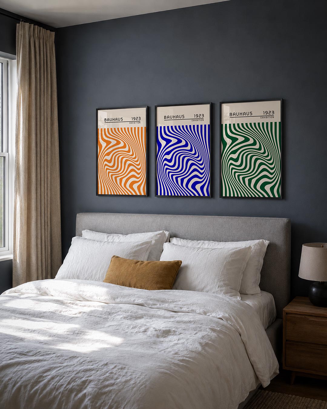 Golvend lijnenspel Posterset