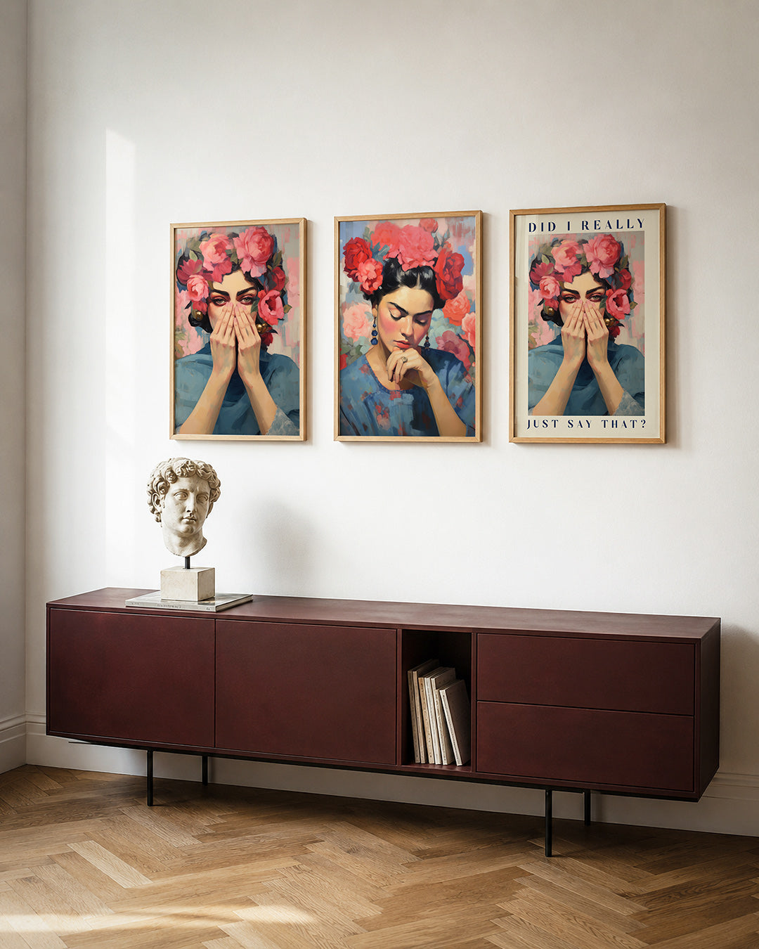 Bloemrijke blik Posterset