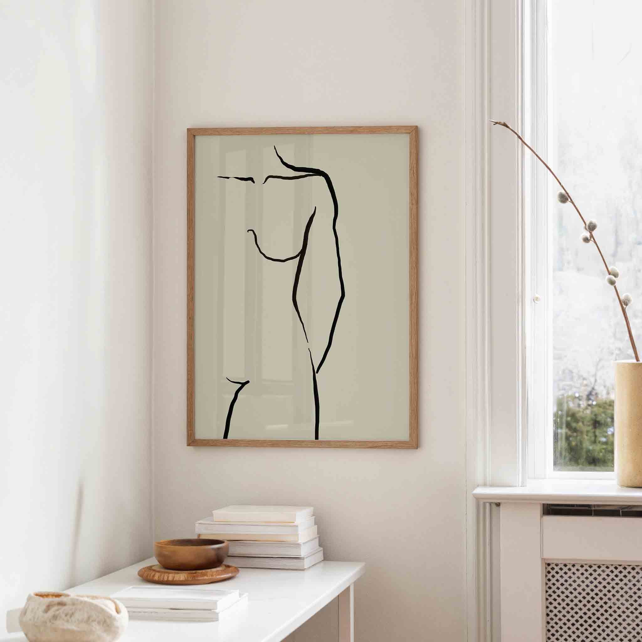 Minimalistische figuur Poster