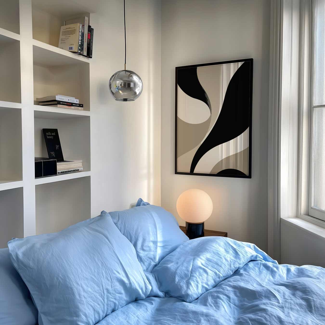 Stijlvolle Abstracte Vormen Poster-WallArtistic
