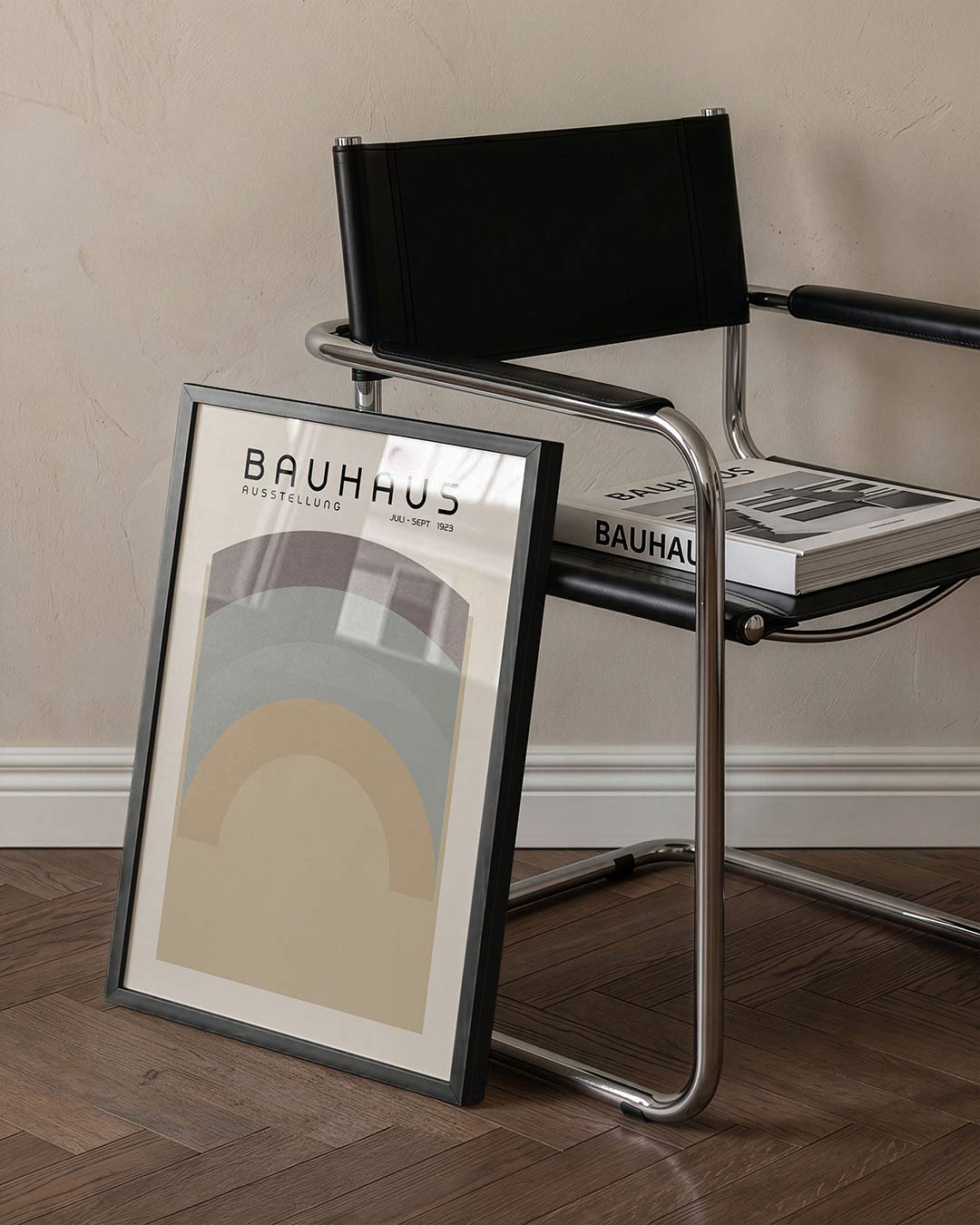 Kleurvlakken en bogen Poster