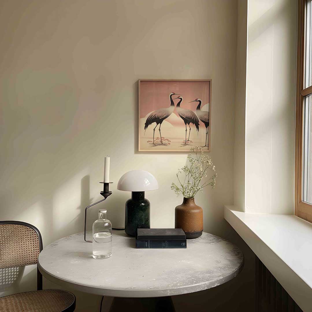 Drie kraanvogels Poster