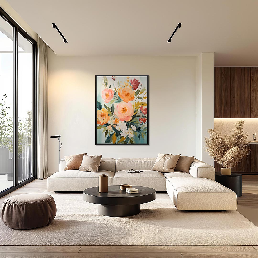 Bloemrijke kleurenpracht Kunstwerk